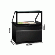 Saladette TORONTO - L1250 mm - Noire - 2 portes - 3x GN 1/1 - P900_1