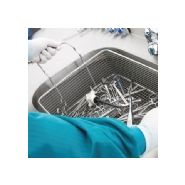 Station de lavage par ultrasons - Inspital - 3 armoires à double porte, acier inoxydable, options 1 ou 2 lavabos_1