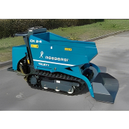 Brouette motorisée Messersi TC90 avec chenilles en caoutchouc monobloc