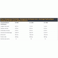 Godet désileur SC 120N Mammut Maschinenbau - format bas pour chargeuses de basse-cour_1