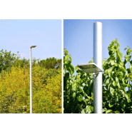 Mât fonctionnel cylindrique ICCL - acier galvanisé S-235 JR - jusqu'à 12 m pour luminaires et projecteurs_1