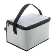 Sac isotherme zippé en feutrine RPET - Face avant imprimée en quadri - Pour 6 cannettes de 0,33 L_1