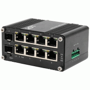 EXSYS EX-62035MPoE-SFP Mini commutateur industriel 8+2 ports Gigabit SFP PoE+, géré par le Web_1
