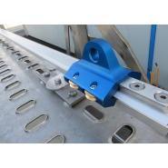 Rail de sécurité - Protection contre les chutes de hauteur - Aluminium anodisé avec chariot inox EN795 classe D_1