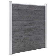Vidaxl clôture de jardin wpc 353x186 cm gris 3053225_1