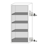 Armoire anti-feu S-CLASSIC-90 modèle S90.196.090 - Réf 30204-001-33707 - stockage substances dangereuses inflammables_1