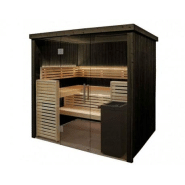 Cabine de sauna HARVIA 205 x 160 x 202 cm - 2 à 3 personnes - Poêle à sauna fourni - Fabriqué en Finlande_1