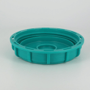 Couvercle Schütz Ø150 vert plein - UN agrée FDA - joint TPE_1