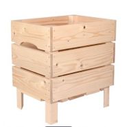 Caisse jardinière en bois L3 - Simply A Box - L36 x H39 x P27 cm - Bois brut ou 6 coloris de lasure à l'eau_1