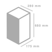Meuble présentoir - Jade PLV - 4 facings avec bibliothèque et sérigraphie 1 couleur_1
