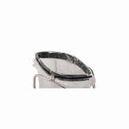 Poubelle porte sac mobile a pedale clapet hermetique inox aisi 201 - 110l marque medial_1