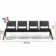 Poutre d'accueil en polypropylène Smash - Sokoa - 4 places_1