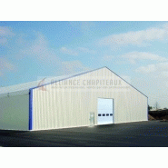 Tente de stockage fermée - structure fixe - couverture multi-éléments en polyester - 20m de largeur - extensible par travée de 5m_1