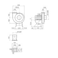 Vsaa 20 - ventilateur centrifuge industriel - Plastifer - très haute pression - polypropylène UV et moteur réglable_1