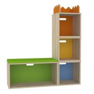 Décor crédence seul - MDF mélaminé - Forme en U - Dimensions 190mm x 180mm x 400mm