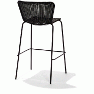 Luca - Tabouret de bar empilable Noir_1