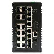Switch PoE+ 16 ports - 8 PoE+ 30W - 4 SFP - Gigabit - Durci IP30 - Référence ISGPOEMT1604G_1