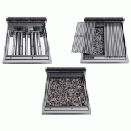 Grill à gaz en pierre de lave - 7 kW - Grille inclinable  - Mario 700 | GGM -GLK473C_1