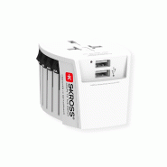SKROSS Adaptateur de voyage universel MUV USB 2xA à 2 broches, monde_1