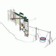 Structure de jeux 3 tours avec portique nid - Gamme Acrobatics - Réf. AC31805I - Capacité 21 enfants - HCL jusqu'à 1500 mm_1