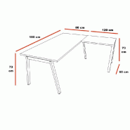Bureau d'angle design Born - Mobel Linea - 180 x 200 cm_1