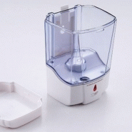 Distributeur de savon et shampoing automatique mural - 600 ml transparent ergonomique avec détecteur de mouvement_1