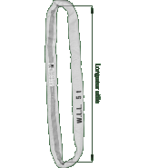 Élingue textile ronde en fibre 100% polyester - Code couleur homologué EN-1492-2 - REF : 16000_1