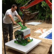 Palonnier pour pose de dalles en pierre ou béton - Capacité jusqu'à 600 kg - En vente ou location_1