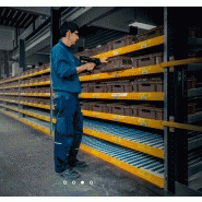 Rayonnage dynamique - entreposage compact pour préparation de commandes efficace_1