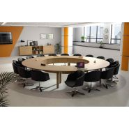 Table haute direction NATURE-BOIS - ébénisterie - 9 essences de bois - formes et dimensions sur-mesure_1