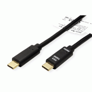 VALUE Câble USB 2.0, C–C, M/M, 100W, noir, 2 m_1