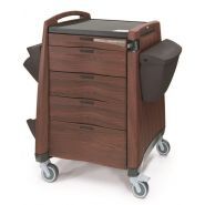 Avalo Woodblend - Chariot médical Capsa Healthcare - Cadre en acier soudé avec tiroirs sans couture et organisation flexible_1