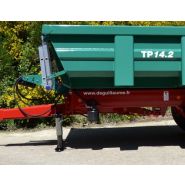 Remorque benne TP avec porte hydraulique monopanneau