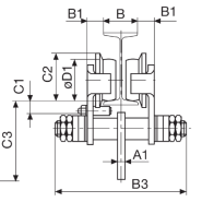 Chariot porte-palan à pousser HADEF® - REF : 60520 - Adaptable aux poutres IPN/IPE_1
