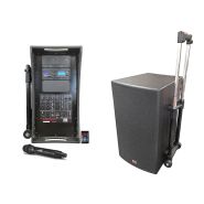 IBIZA PORT15 UHF-MKII - Systeme enceinte de sonorisation portable autonome  15”/38CM AVEC USB, Bluetooth et 2 micros UHF - La Poste