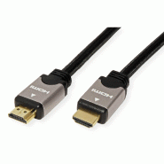 ROLINE Câble HDMI High Speed avec Ethernet, noir / argent, 10 m_1