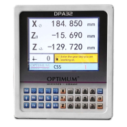 Tour d'établi Optimum TM 3310V - indicateur numérique DPA 32-3 - banc prismatique en fonte grise_1