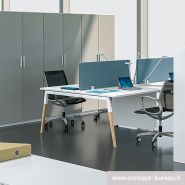 Icône - bureau open space - bench double pour 2 personnes - design moderne et fonctionnel_1