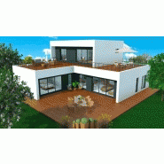 Maison à ossature en bois à étages noov 6 / surface habitable 187 m² / surface brute 247 m² / 6 pièces / toit plat_2