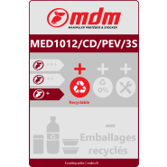 Palette plastique haute performance - 1000 x 1200 mm - MED1012/CD/PEV/3S - Charge dynamique jusqu'à 1 500 Kg_1