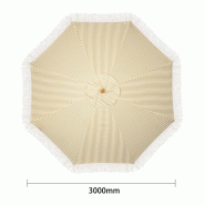 Parasol rond à rayures Bolero Sicile 2,5m_1