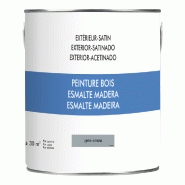 Peinture bois extérieur - Gris satiné - Base aqueuse - 2.5L_1