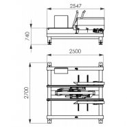 Retourneur combiné 1F - Platon - Modules de ligne pour machines à palettes avec bras motorisés et rotation papillon_1