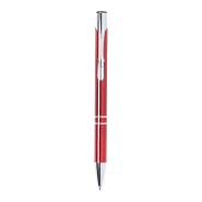 Stylo bille en aluminium recyclé - encre bleue - couleur rouge - 14g_1