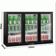 Arrière-bar réfrigéré 3 portes battantes vitrées - 320 litres | BKTG3SN_1