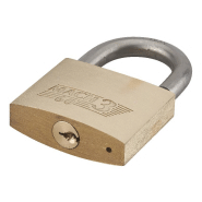 Cadenas à clé Adriatic - 60 mm - Laiton monobloc et anse inoxydable - Sécurité industrielle et organigramme_1