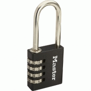 Cadenas à combinaison programmable Master Lock en aluminium - largeur 40 mm - anse en acier chromé_1