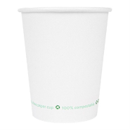 Gobelet boisson chaude Feel Green 100% compost carton blanc 18cl - par 1000_1