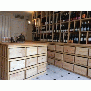 Casier à bouteilles et à caisses de vin - combinable - modèle Combi 3 - 9 compartiments - capacité 189 bouteilles_1