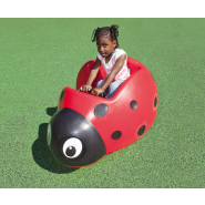 Jeu sur ressort à bascule Lady Bug - réf 8048617 - Hags, pour aires de jeux enfants 3 à 5 ans_1